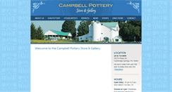 Desktop Screenshot of campbellpotterystore.com